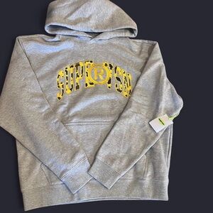 Gray and Yellow SUPERVSN Hoodie